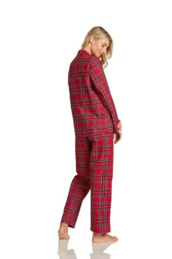 WOMEN'S CAMILLA PAJAMAS BLACKWATCH TARTAN -Fashion Dress-Trish Scully RoyalStewartTartanPajamaSet 1821 WEB
