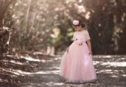 GRACIE GOWN & BELT SET PINK 11 GRACIE GOWN & BELT SET PINK -Fashion Dress-Trish Scully ScreenShot2022 06 16at2.43.20PM