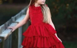 JOELLE DRESS CRIMSON 8 JOELLE DRESS CRIMSON -Fashion Dress-Trish Scully TSC10fb 6 copy3