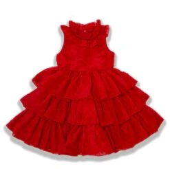 JOELLE DRESS CRIMSON 10 JOELLE DRESS CRIMSON -Fashion Dress-Trish Scully TSC10fb 6 copy4