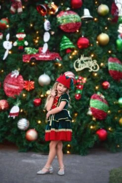 JANIE THE ELF DRESS & HAT SET -Fashion Dress-Trish Scully TSC10fb ec4989c1 e18e 4ff6 b0ac a5cf17c003f6