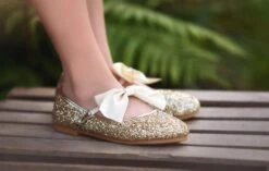 HADLEE SEQUIN SHOE GOLD 10 HADLEE SEQUIN SHOE GOLD -Fashion Dress-Trish Scully TSC20fb 1