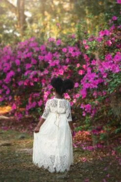 SPLENDOR GOWN & BELT SET IVORY -Fashion Dress-Trish Scully TSC26fb 1 copy