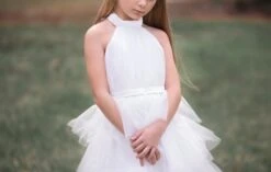 AMEERAH DRESS WHITE -Fashion Dress-Trish Scully TSC33fb