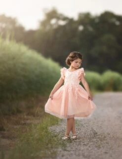 BIANCA DRESS PEACHY PINK -Fashion Dress-Trish Scully TSC6fb 12 copy7