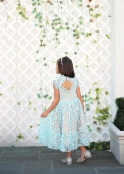 SYLVIE DRESS BLUE 9 SYLVIE DRESS BLUE -Fashion Dress-Trish Scully TSC9fb 2 copy