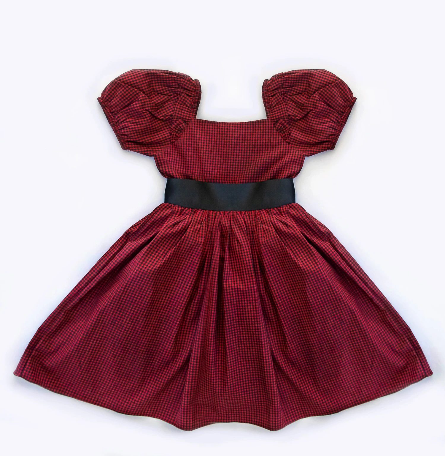 ARIELLE DRESS CRIMSON BUFFALO CHECK 5 ARIELLE DRESS CRIMSON BUFFALO CHECK - Image 3