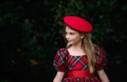 CELESTE BERET CRIMSON -Fashion Dress-Trish Scully crimsonberet