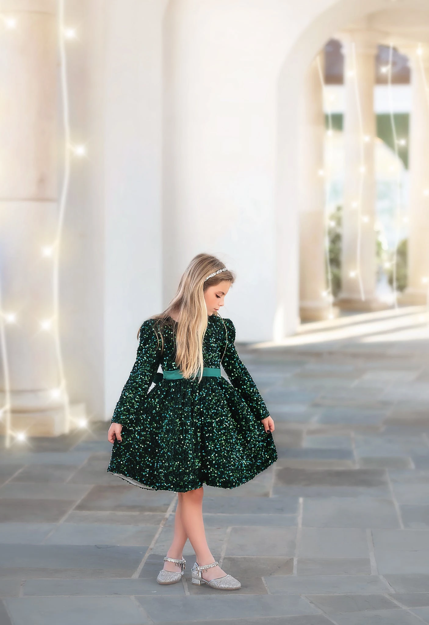 EMMA SEQUIN DRESS EMERALD 3 EMMA SEQUIN DRESS EMERALD