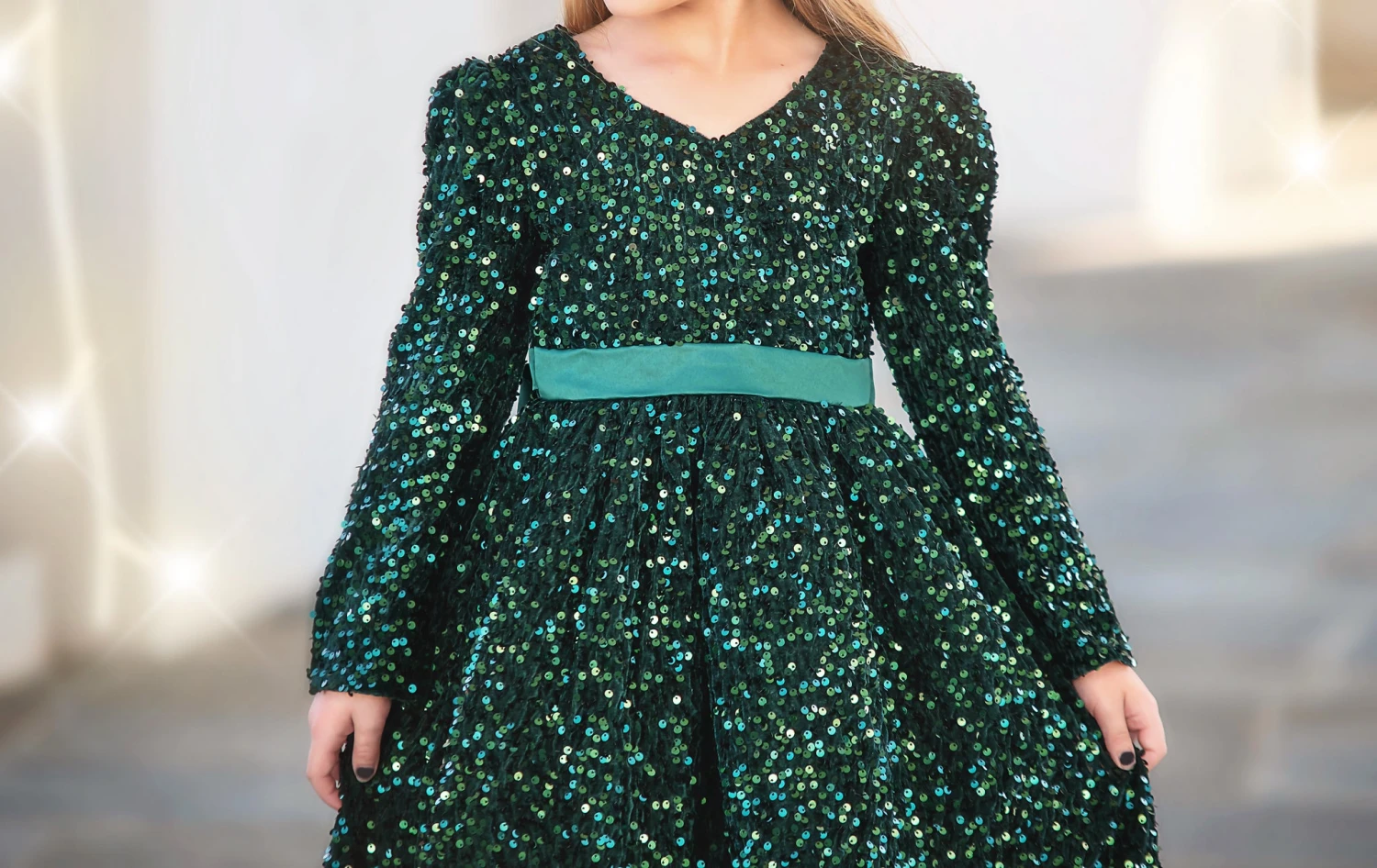 EMMA SEQUIN DRESS EMERALD 6 EMMA SEQUIN DRESS EMERALD - Image 4