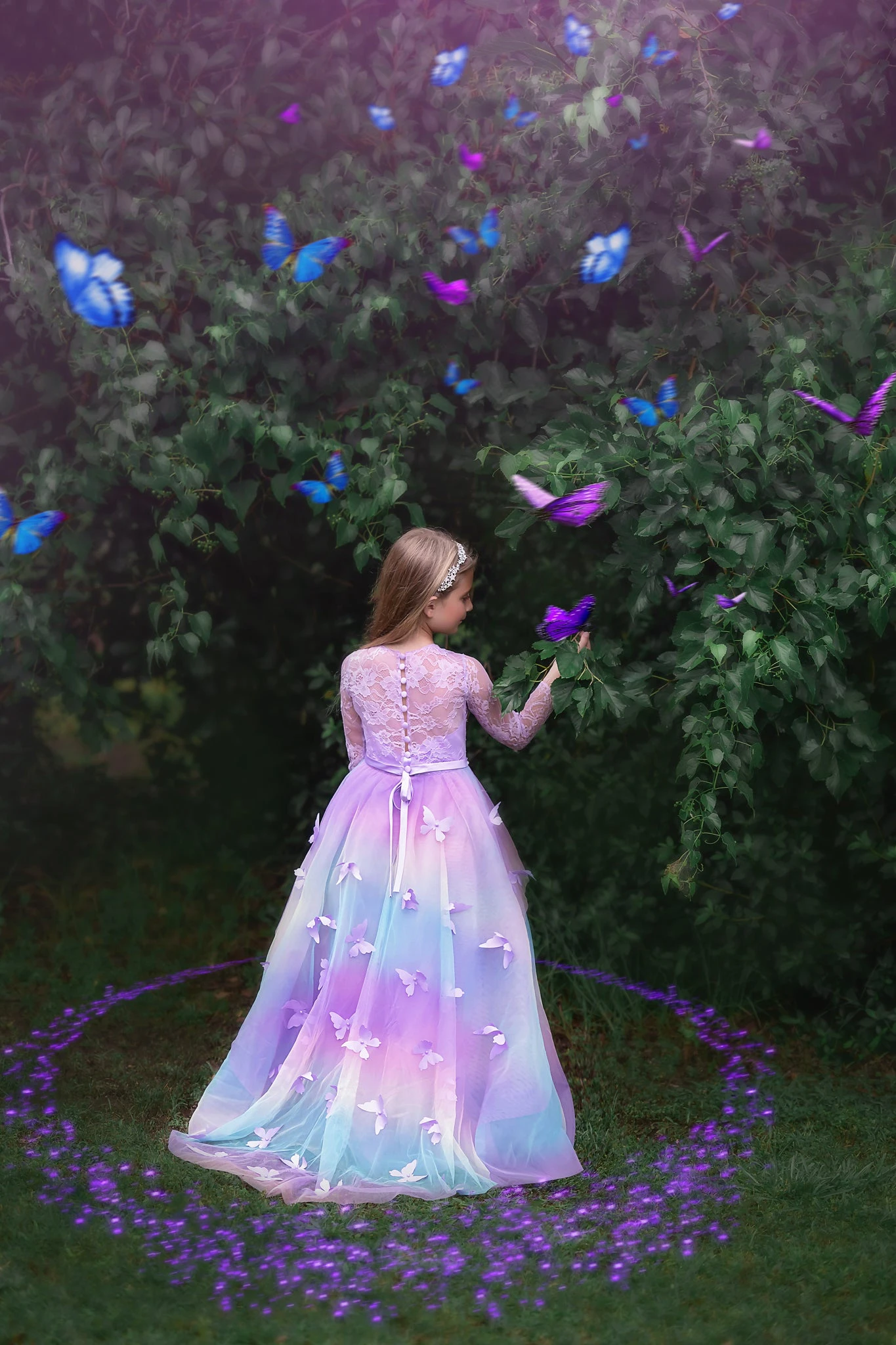 MARIPOSA GOWN WATERCOLORS 4 MARIPOSA GOWN WATERCOLORS - Image 2