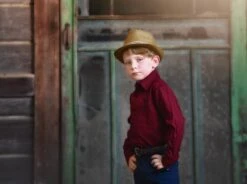 ARCHIE BUTTON DOWN RED & BLACK GINGHAM -Fashion Dress-Trish Scully navypantredshirt2