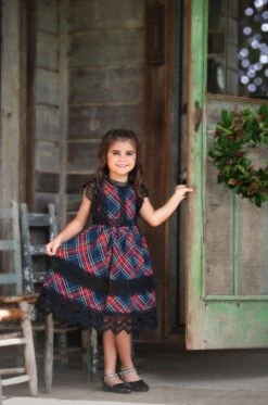 EVERLY DRESS BLACK WATCH TARTAN 9 EVERLY DRESS BLACK WATCH TARTAN -Fashion Dress-Trish Scully neweverlystew