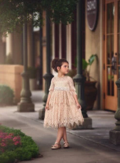 BELLA RAFAELA DRESS & BELT SET-BUTTERSCOTCH -Fashion Dress-Trish Scully pph3main