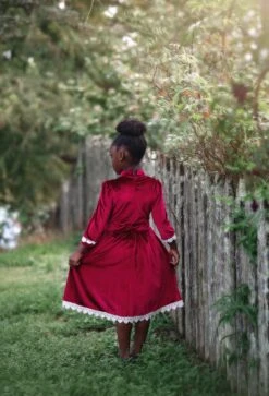 ROWAN DRESS CRIMSON -Fashion Dress-Trish Scully rowancrim3