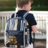NAVY STRIPE PREP BACKPACK -Fashion Dress-Trish Scully stripebackpack